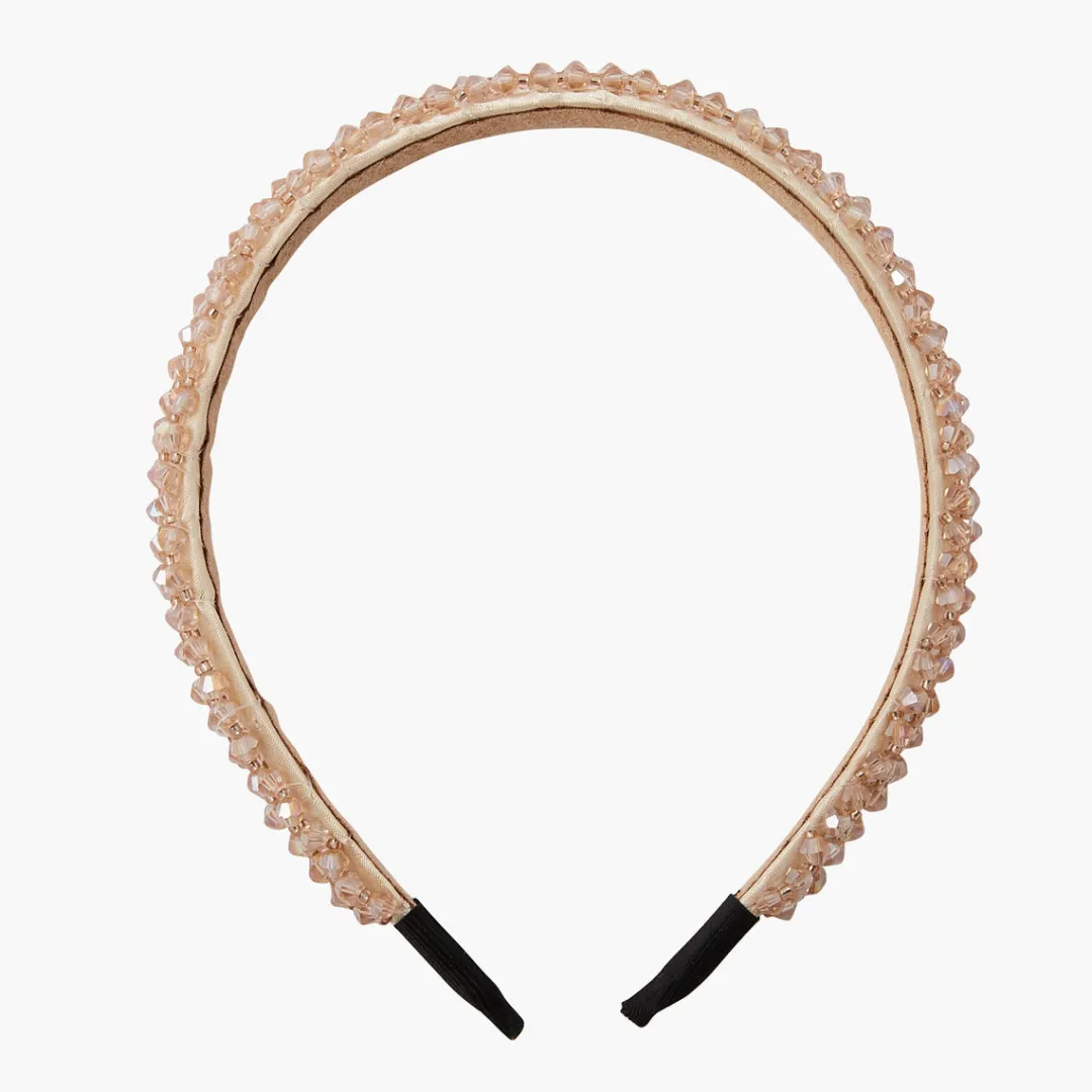 Clearance Serre tête à perles à facettes - rose Serre-Têtes
