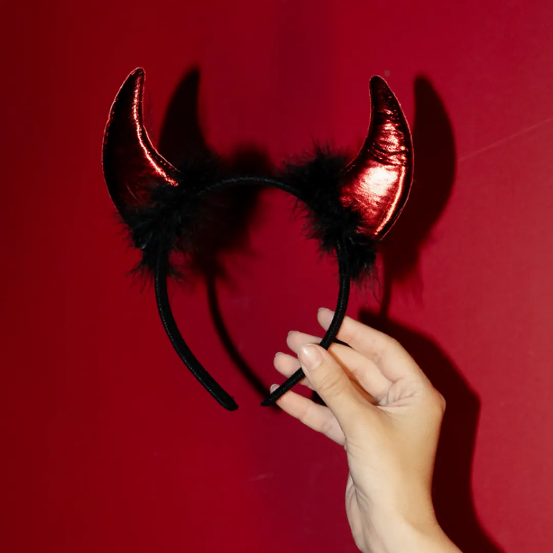 New Serre-tête Halloween diable cornes rouges Serre-Têtes