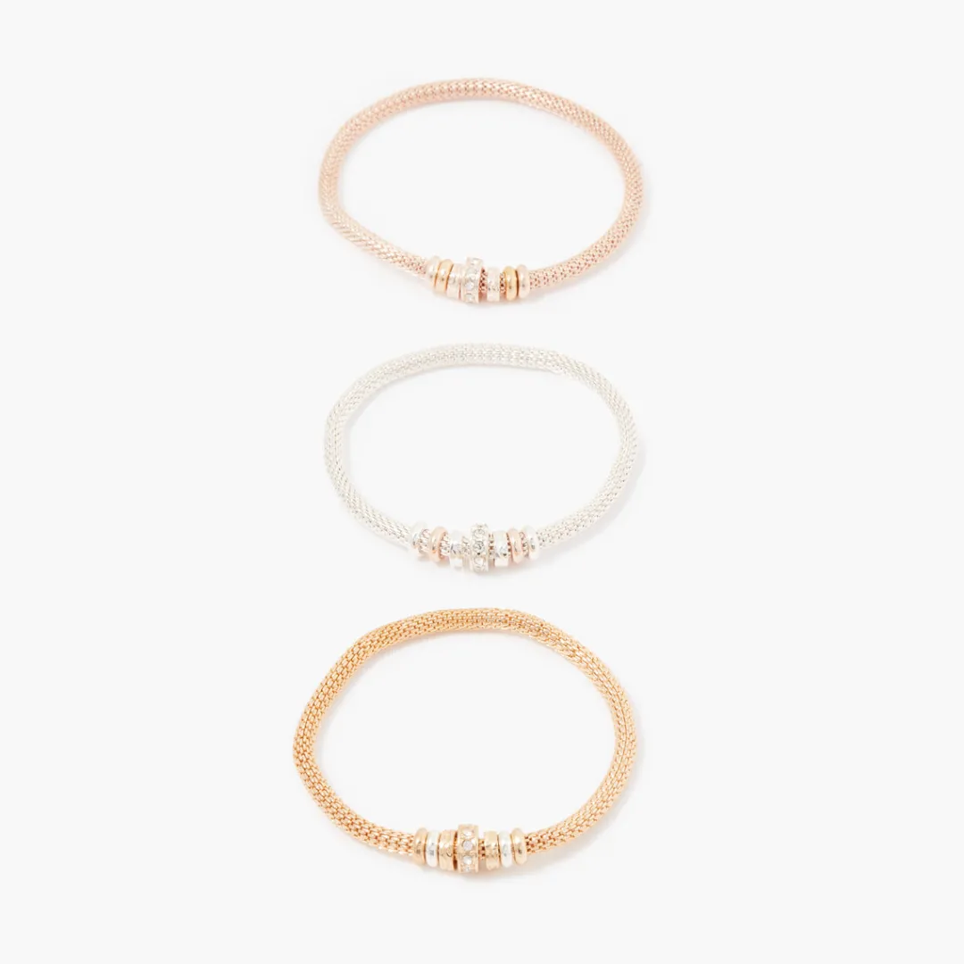 Flash Sale Set de 3 bracelets élastiques chaine Bracelets