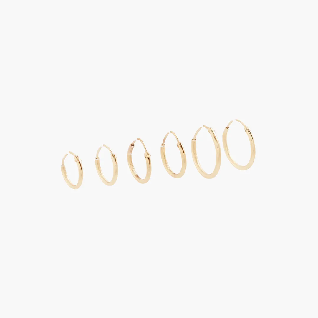 Clearance Set de 3 créoles Argent Garanti Boucles D'Oreilles | Boucles D'Oreilles