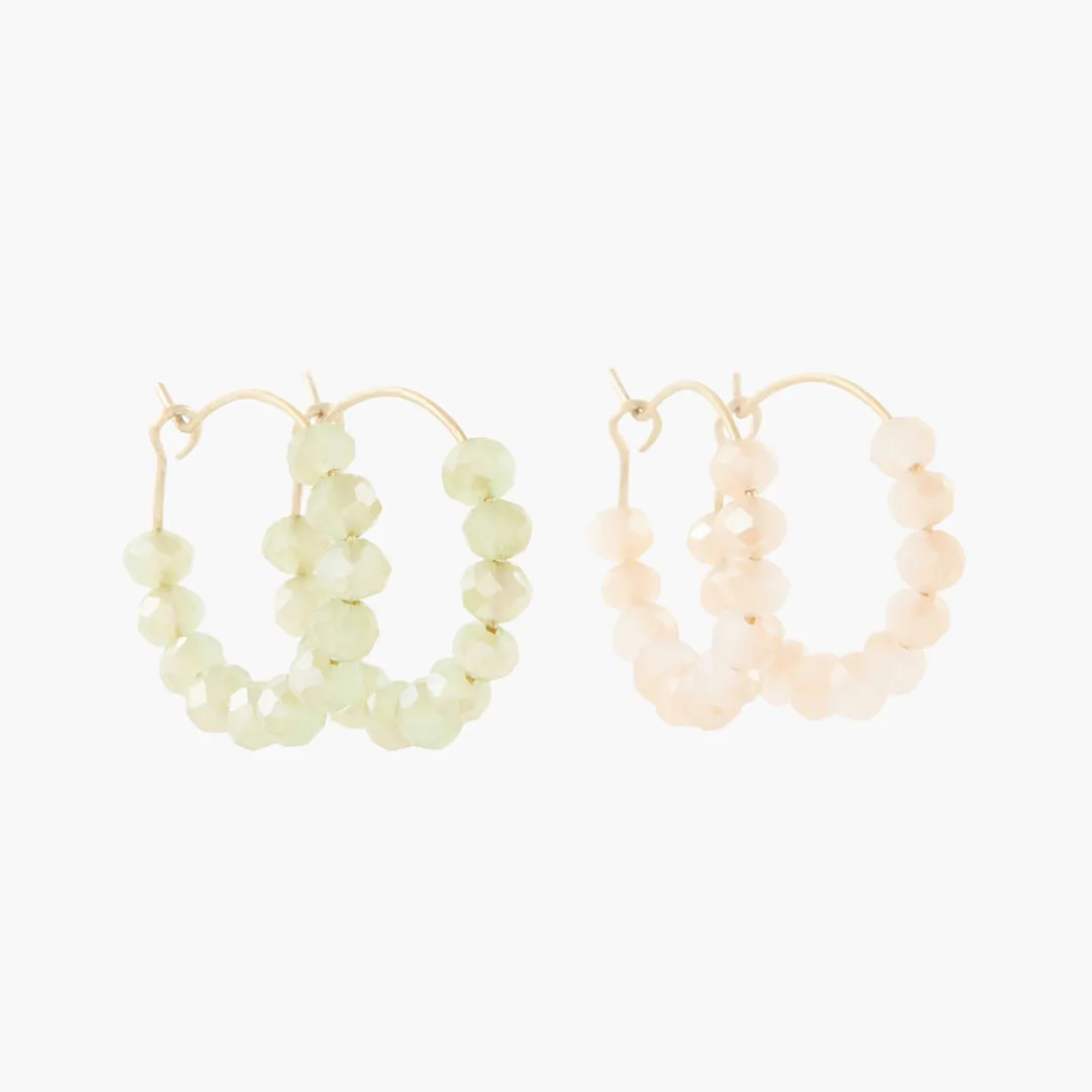 Hot Set de 2 petites créoles acier inoxydable Boucles D’Oreilles | Boucles D'Oreilles