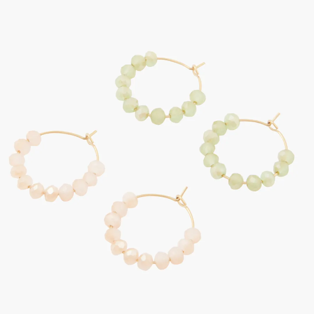 Hot Set de 2 petites créoles acier inoxydable Boucles D’Oreilles | Boucles D'Oreilles