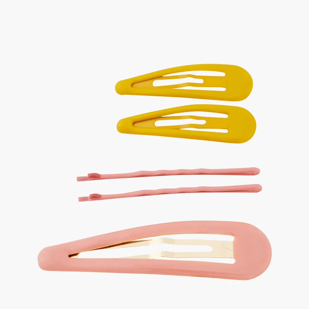 Clearance Set de 3 pinces à cheveux + 1 paire de boucles d'oreilles Pinces À Cheveux