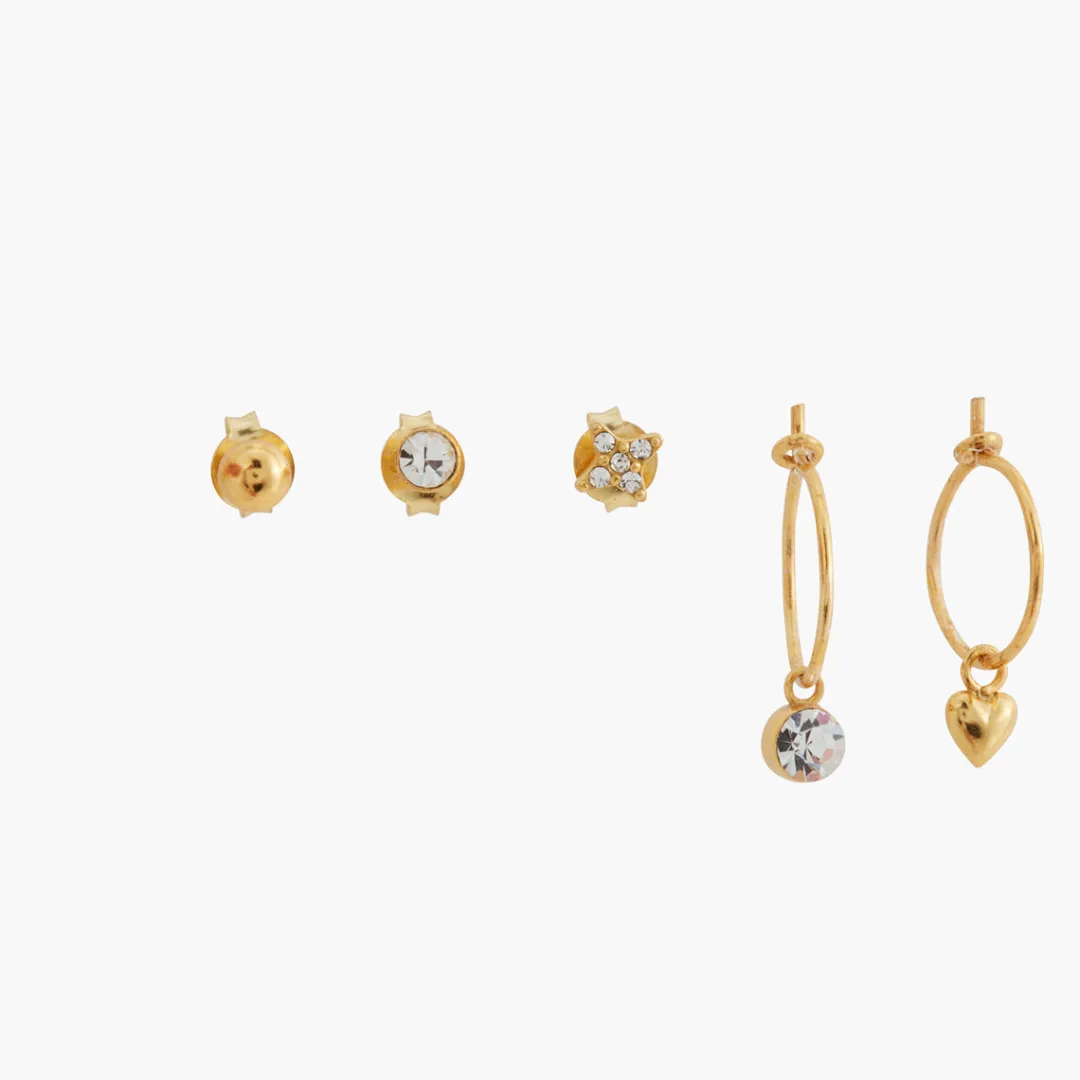 Best Sale Set de 6 puces d'oreilles Argent Garanti Boucles D'Oreilles | Boucles D'Oreilles