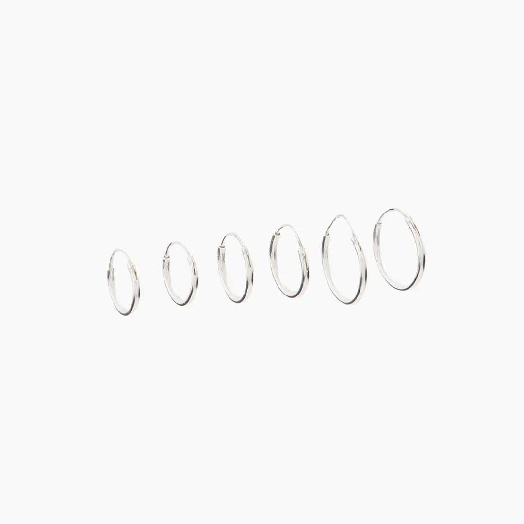 Best Set de créoles Argent Garanti Boucles D'Oreilles | Boucles D'Oreilles