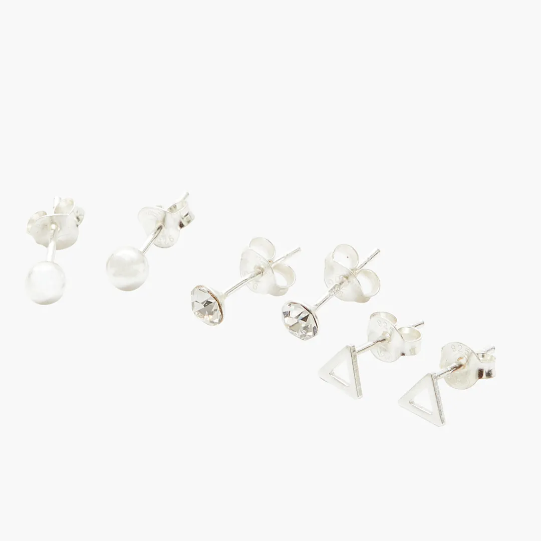 Cheap Set de puces d'oreilles Argent Garanti Boucles D'Oreilles | Boucles D'Oreilles