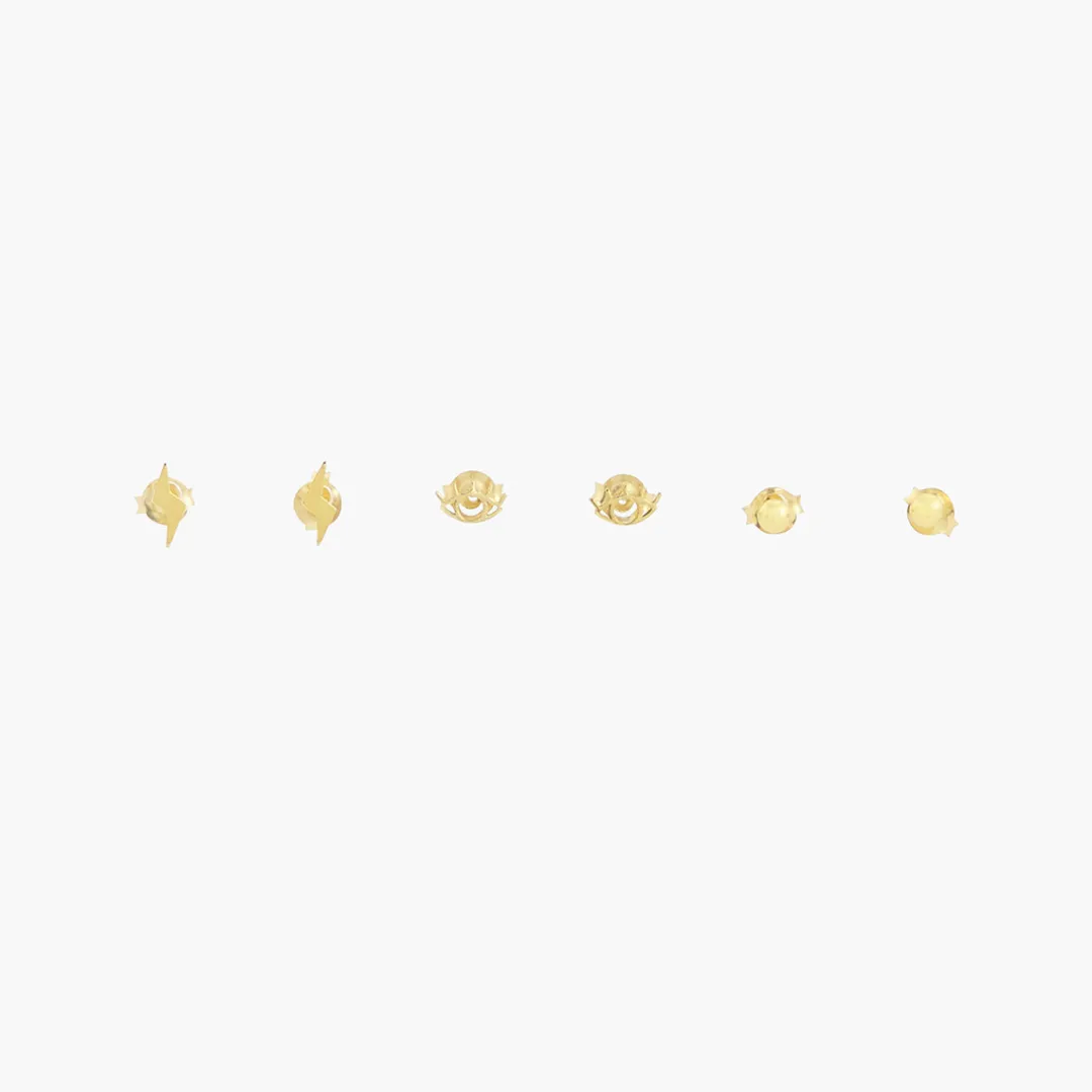 Sale Set de puces d'oreilles fantaisie Argent Garanti Boucles D'Oreilles | Boucles D'Oreilles
